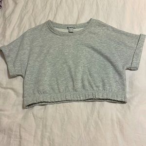 Grey crop top sweater